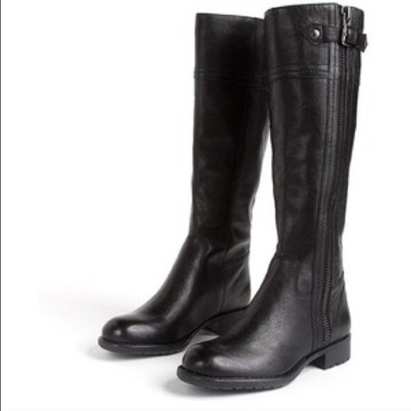 Franco Sarto Shoes - Franco Sarto Black Leather Boots Size 10.5